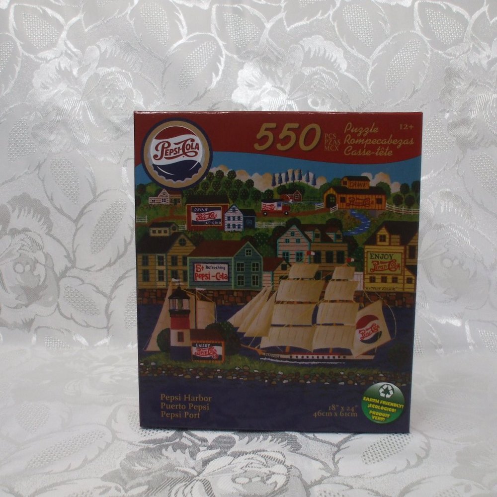 550 pc Pepsi Harbor Puzzle 18 x 24 inches SEALED